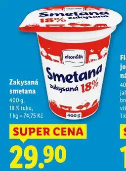 Lidl Zakysaná smetana, 400 g nabídka