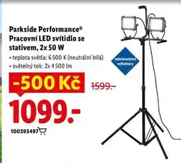 Lidl Parkside Performance Pracovní LED svítidlo se stativem, 2x 50 W nabídka