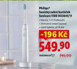 Lidl Philips Sonický zubní kartáček Sonicare 1100 HX3641/11 nabídka