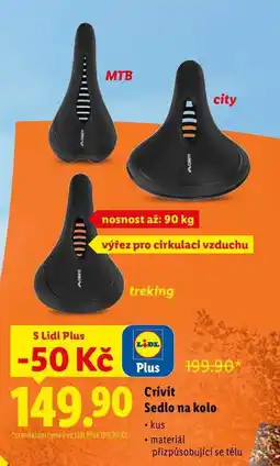 Lidl Crivit Sedlo na kolo nabídka
