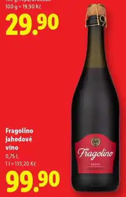 Lidl Fragolino jahodové víno, 0,75 l nabídka