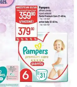 Globus Pampers dětské plenky nabídka