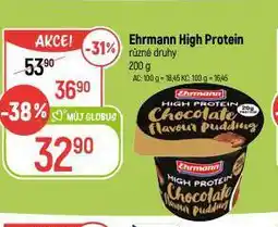 Globus Ehrmann high protein pudding nabídka
