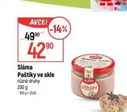Globus Sláma paštika ve skle nabídka
