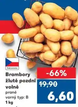 Kaufland Brambory žluté pozdní volné nabídka