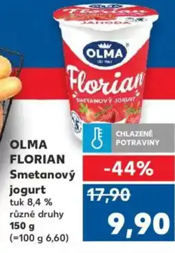 Kaufland OLMA FLORIAN Smetanový jogurt nabídka