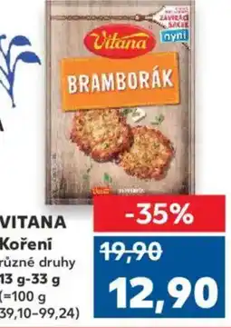 Kaufland VITANA Koření nabídka