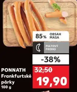 Kaufland PONNATH Frankfurtské párky nabídka
