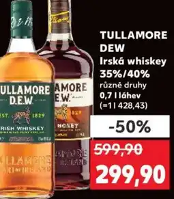 Kaufland TULLAMORE Irská whiskey 35%/40% nabídka