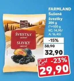 Kaufland FARMLAND Sušené švestky nabídka