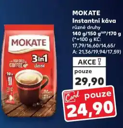 Kaufland MOKATE Instantní káva nabídka