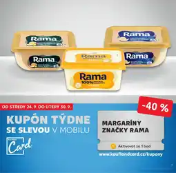 Kaufland Margaríny značky Rama nabídka