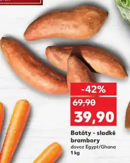 Kaufland Batáty - sladké brambory nabídka