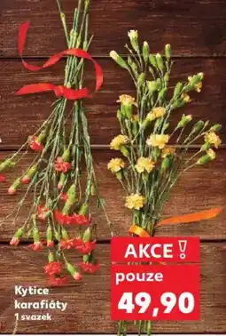 Kaufland Kytice karafiáty nabídka