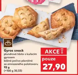 Kaufland Gyros snack nabídka
