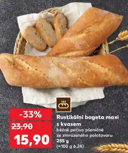 Kaufland Rustikálni bageta maxi s kvasem nabídka