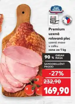 Kaufland Premium uzená rolovaná plec nabídka