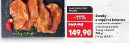 Kaufland Steaky z vepřové krkovice nabídka