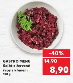 Kaufland GASTRO MENU Salát z červené řepy s křenem nabídka