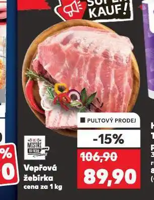 Kaufland Vepřová žebírka nabídka