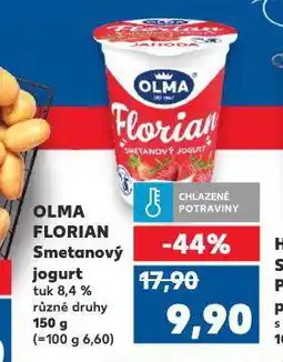 Kaufland Florian smetanový jogurt nabídka