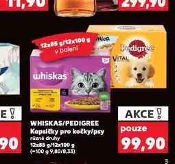 Kaufland Whiskas kapsičky pro kočky nabídka