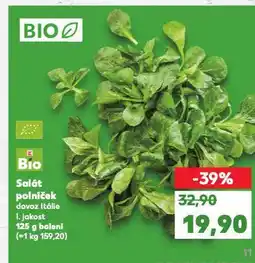 Kaufland Salát bio polníček nabídka