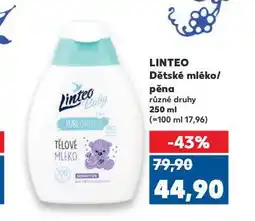 Kaufland Linteo dětská pěna nabídka