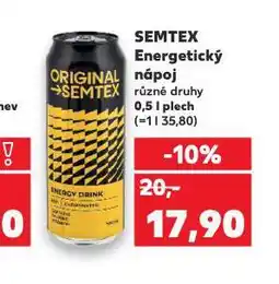 Kaufland Semtex energy drink nabídka