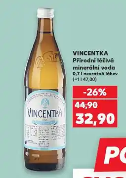 Kaufland Vincentka přírodní nabídka