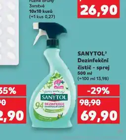 Kaufland Sanytol dezinfekční sprej nabídka