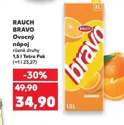 Kaufland Rauch bravo ovocný nápoj nabídka
