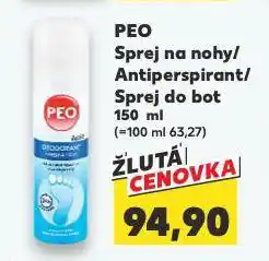 Kaufland Peo sprej na nohy nabídka