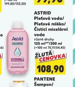Kaufland Astrid čisticí micelární voda nabídka