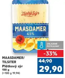 Kaufland MAASDAMER/ TILSITER Plátkový sýr nabídka