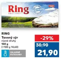 Kaufland RING Tavený sýr nabídka