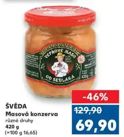 Kaufland ŠVÉDA Masová konzerva nabídka