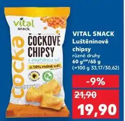 Kaufland VITAL SNACK Luštěninové chipsy nabídka