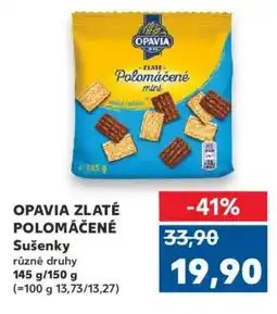 Kaufland OPAVIA ZLATÉ POLOMÁČENÉ Sušenky nabídka