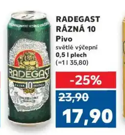 Kaufland RADEGAST RÁZNÁ 10 Pivo nabídka