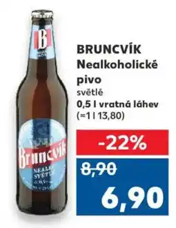 Kaufland BRUNCVÍK Nealkoholické pivo nabídka