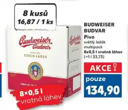 Kaufland BUDWEISER BUDVAR Pivo nabídka