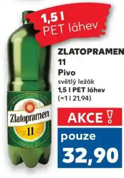 Kaufland ZLATOPRAMEN 11 Pivo nabídka