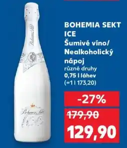 Kaufland BOHEMIA SEKT ICE Šumivé víno/ Nealkoholický nápoj nabídka