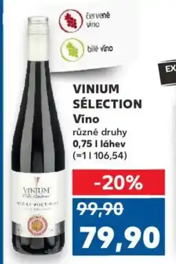 Kaufland VINIUM SÉLECTION Víno nabídka