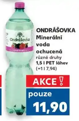Kaufland ONDRÁŠOVKA Minerální voda ochucená nabídka