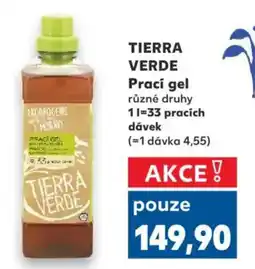 Kaufland TIERRA VERDE Prací gel různé druhy nabídka
