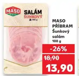 Kaufland MASO PŘÍBRAM Šunkový salám nabídka