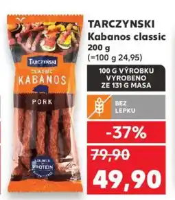 Kaufland TARCZYNSKI Kabanos classic nabídka