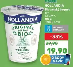 Kaufland HOLLANDIA Bio selský jogurt nabídka